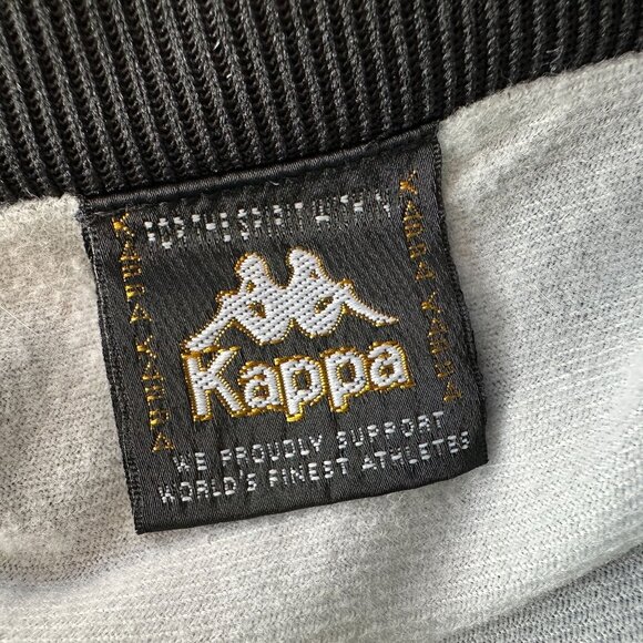 Vintage KAPPA Womens Large Jacket Hooded Black Zipper Retro Robe Di Kappa - Picture 12 of 13
